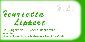 henrietta lippert business card